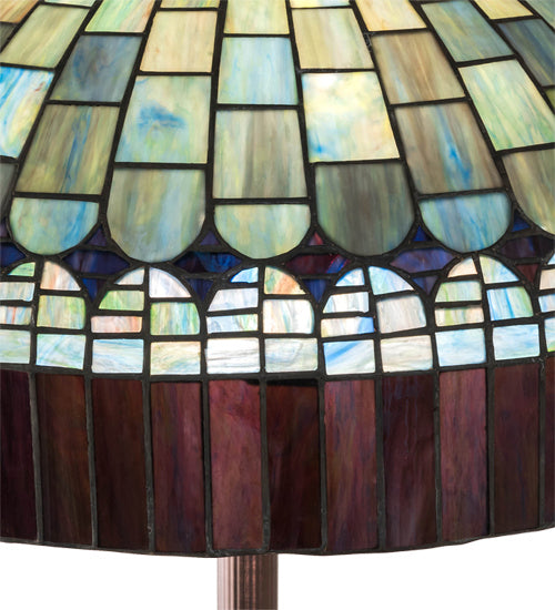 Meyda Tiffany 26491 Three Light Floor Lamp, Mahogany Bronze