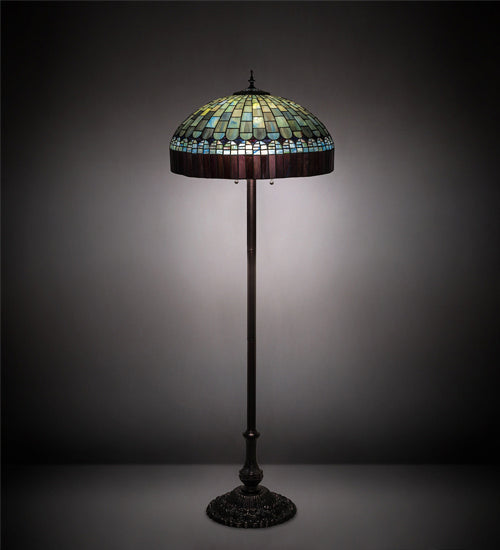 Meyda Tiffany 26491 Three Light Floor Lamp, Mahogany Bronze