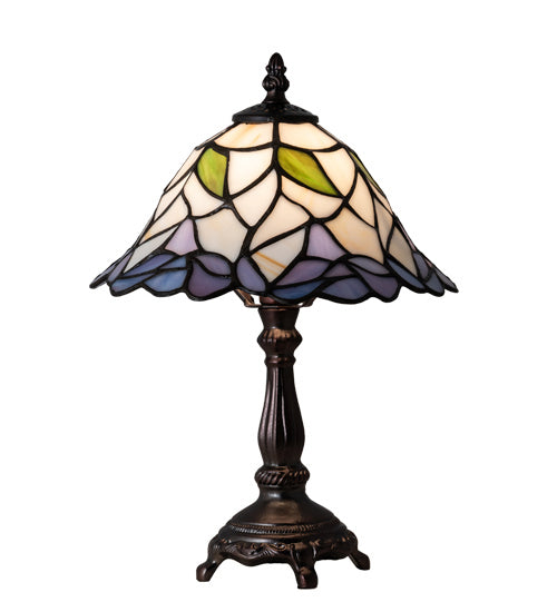 Meyda Tiffany 123761 One Light Table Lamp, Mahogany Bronze