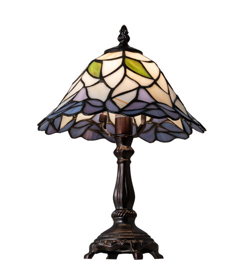 Meyda Tiffany 123761 One Light Table Lamp, Mahogany Bronze