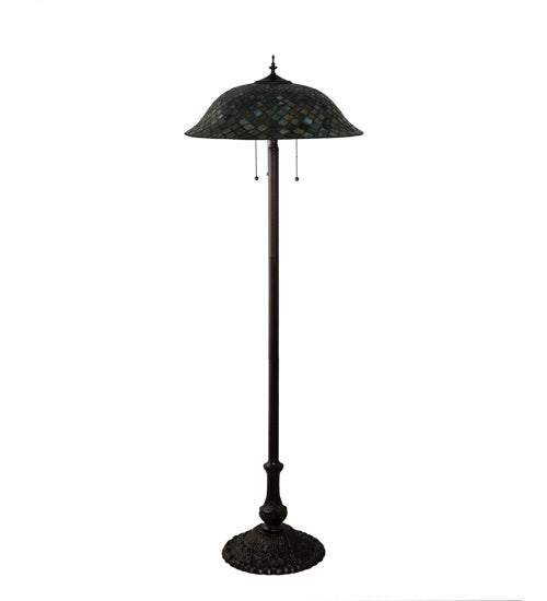 Meyda Tiffany 71245 Three Light Floor Lamp, Mahogany Bronze