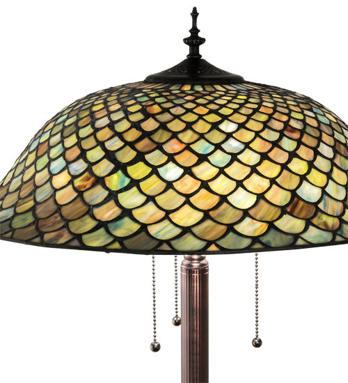 Meyda Tiffany 71245 Three Light Floor Lamp, Mahogany Bronze