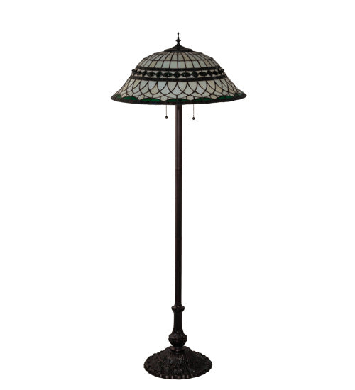 Meyda Tiffany 31975 Three Light Floor Lamp, Mahogany Bronze