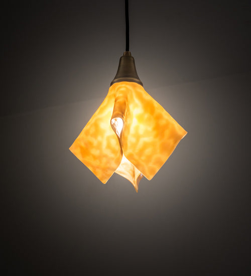 Meyda Tiffany 158723 One Light Pendant, Antique Brass