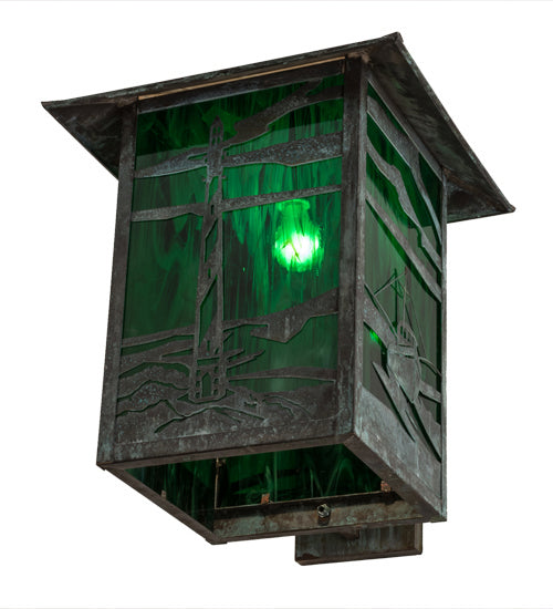Meyda Tiffany 172099 One Light Wall Sconce, Verdigris