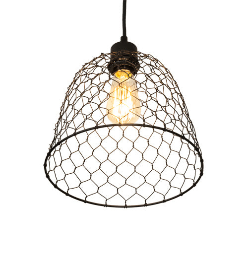 Meyda Tiffany 216779 LED Pendant, Solar Black