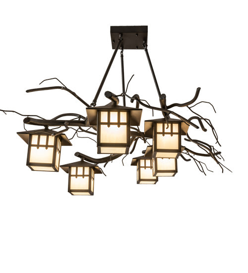 Meyda Tiffany 219670 Six Light Chandelier, Oil Rubbed Bronze