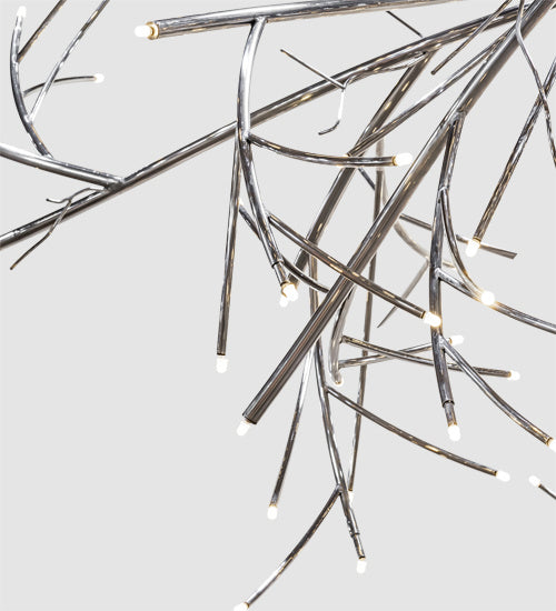 Meyda Tiffany 221927 LED Chandelier, Polished Stainless Steel