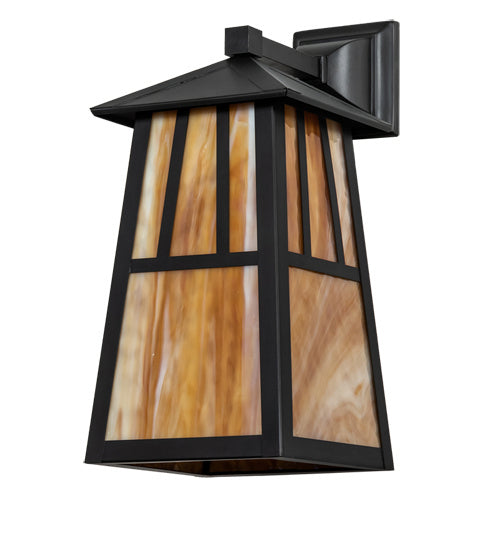 Meyda Tiffany 223780 One Light Wall Sconce, Craftsman Brown