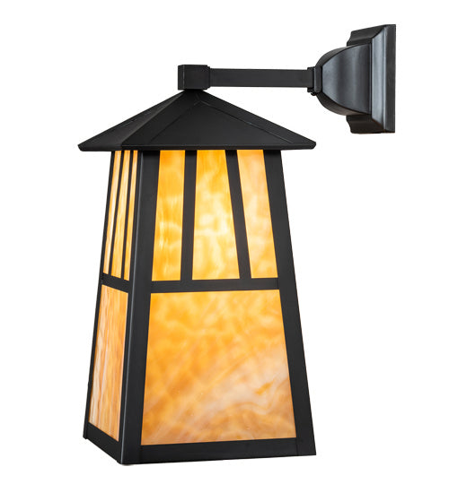 Meyda Tiffany 223780 One Light Wall Sconce, Craftsman Brown