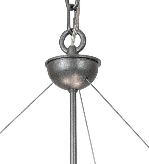 Meyda Tiffany 223842 Three Light Pendant, Pewter