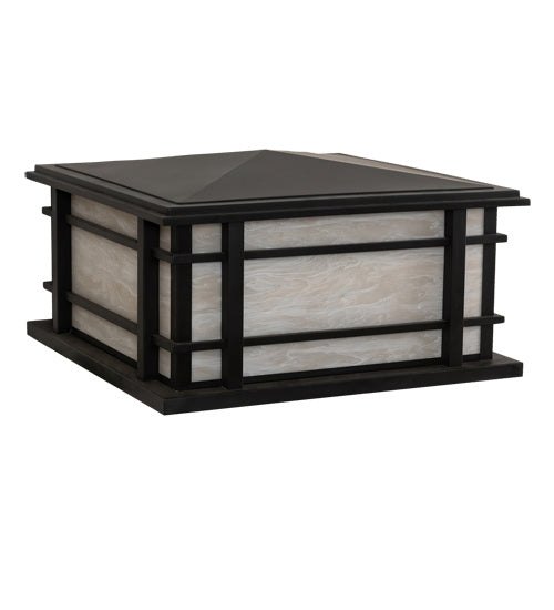 Meyda Tiffany 224147 Four Light Pier Mount, Craftsman Brown