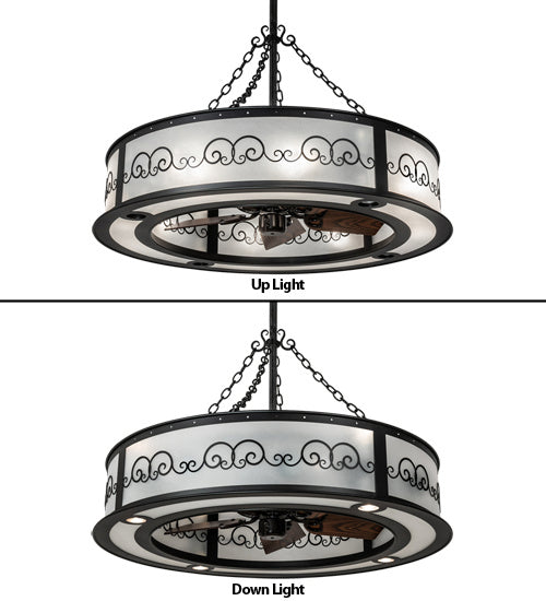 Meyda Tiffany 225290 16 Light Chandel-Air, Old Wrought Iron