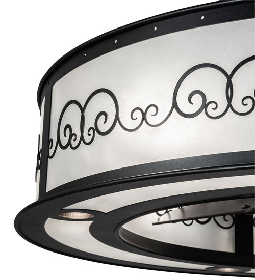 Meyda Tiffany 225290 16 Light Chandel-Air, Old Wrought Iron
