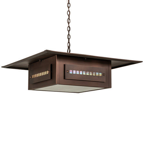 Meyda Tiffany 225449 Six Light Pendant, Cinnamon Coffee Metallic