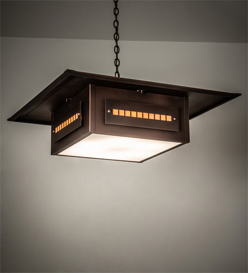 Meyda Tiffany 225449 Six Light Pendant, Cinnamon Coffee Metallic