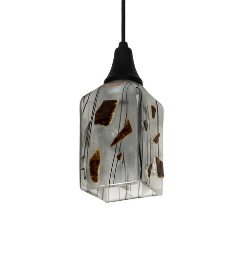 Meyda Tiffany 226314 One Light Mini Pendant, Textured Black