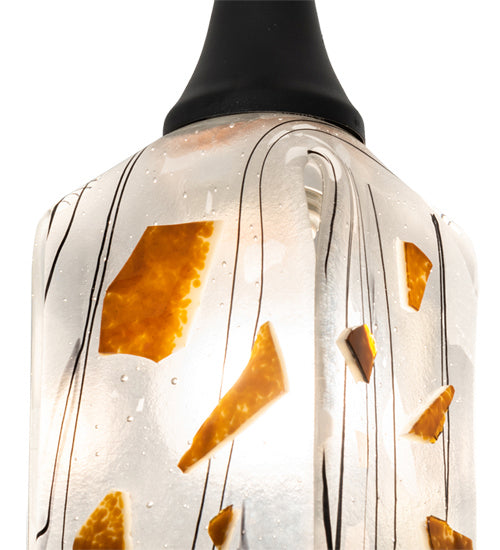 Meyda Tiffany 226314 One Light Mini Pendant, Textured Black
