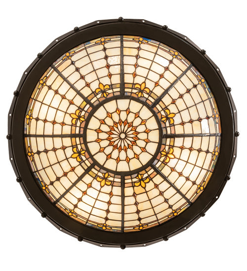 Meyda Tiffany 227120 Four Light Semi-Flushmount, Timeless Bronze And Antique Copper