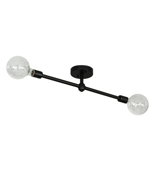 Meyda Tiffany 228850 Two Light Flushmount, Craftsman Brown