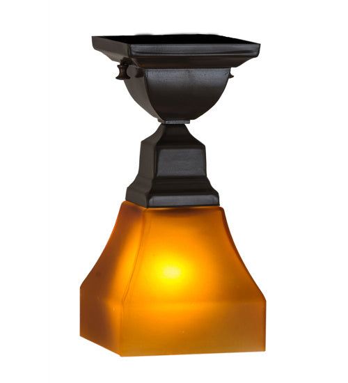 Meyda Tiffany 229387 One Light Flushmount, Timeless Bronze