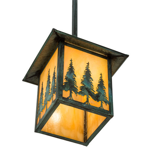 Meyda Tiffany 229695 One Light Pendant, Craftsman Verdigris