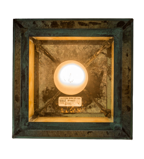 Meyda Tiffany 229695 One Light Pendant, Craftsman Verdigris