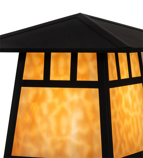 Meyda Tiffany 93332 One Light Deck Light, Craftsman Brown