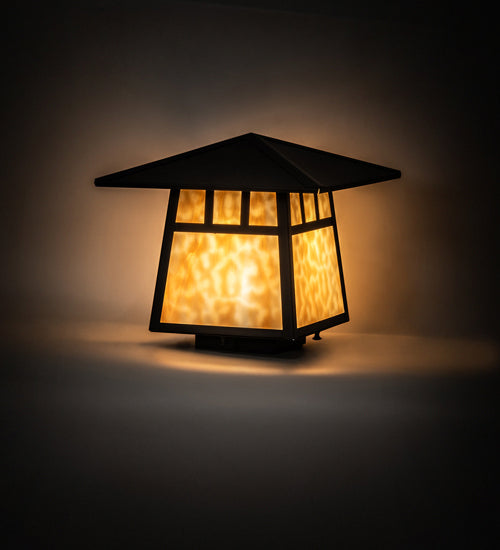 Meyda Tiffany 93332 One Light Deck Light, Craftsman Brown