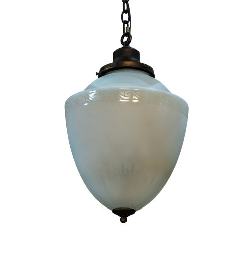 Meyda Tiffany 228548 One Light Pendant, Antique Brass