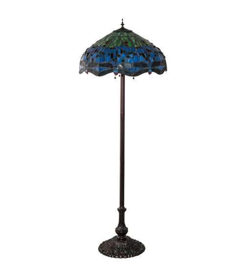 Meyda Tiffany 70021 Three Light Floor Lamp, Mahogany Bronze
