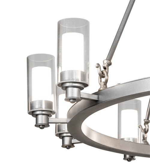 Meyda Tiffany 203297 LED Chandelier, Sparkle Silver