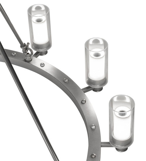 Meyda Tiffany 203297 LED Chandelier, Sparkle Silver