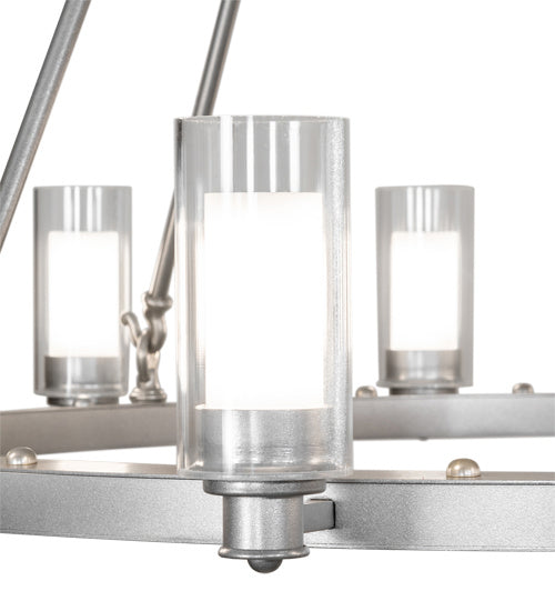 Meyda Tiffany 203297 LED Chandelier, Sparkle Silver