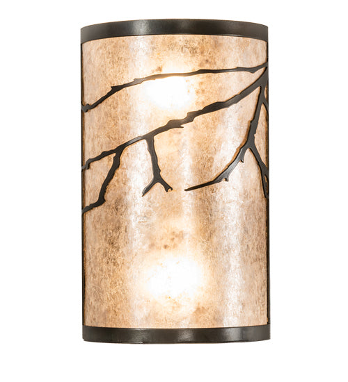 Meyda Tiffany 225750 Two Light Wall Sconce, Dark Burnished Antique Copper