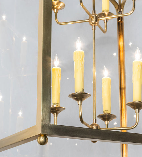 Meyda Tiffany 227464 Eight Light Pendant, Raw Brass