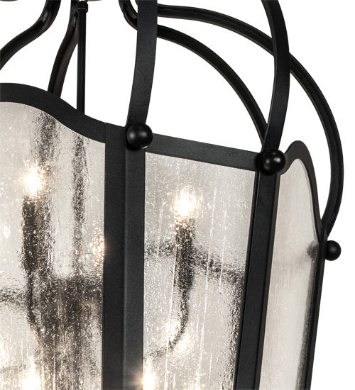 Meyda Tiffany 230264 Ten Light Pendant, Textured Black