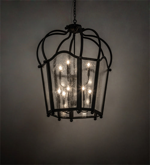 Meyda Tiffany 230264 Ten Light Pendant, Textured Black