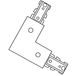 Eurofase 1530-01 L Connector, Black