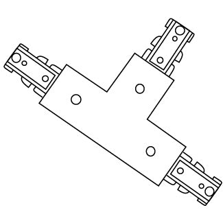 Eurofase 1540-01 T Connector, Black