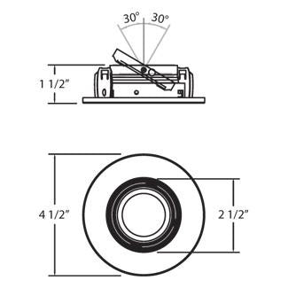 Eurofase 21777-45 Step Gimbal, Black