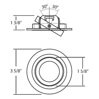 Eurofase 22751-10 Gimbal, Aluminum