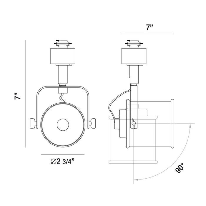 Eurofase 23359-024 Track Head, Platinum