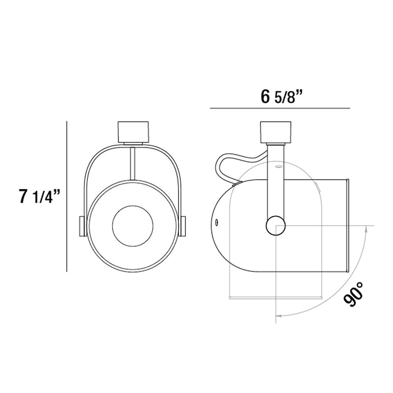 Eurofase 23402-034 Track Head, Platinum