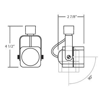 Eurofase 23405-028 Track Head, Black