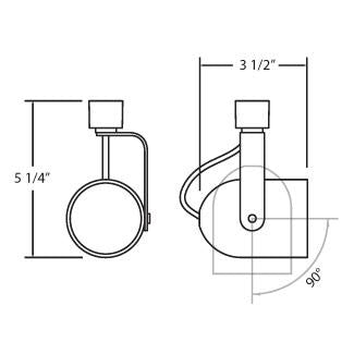 Eurofase 23406-038 Track Head, Black
