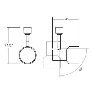 Eurofase 23407-045 Track Head, Black