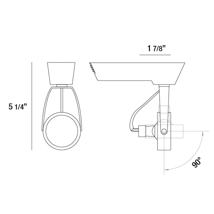 Eurofase 23408-012 Track Head, White