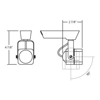 Eurofase 23411-043 Track Head, Black