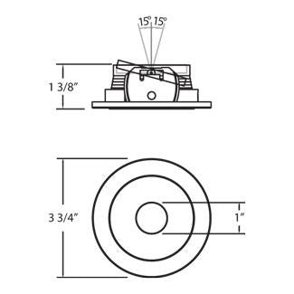 Eurofase 23660-04 Pinhole, Satin Nickel